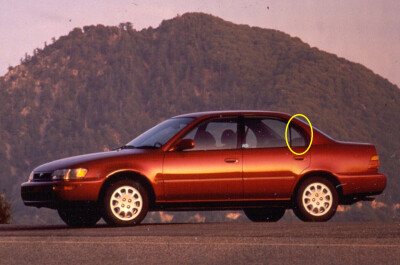 Стекло боковое TOYOTA COROLLA 1991-1995 E100-4d sed RQ/LH 
Бренд: BENSON