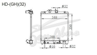 Радиатор HONDA CAPA 1998-2002 (GA4-6)(32) (D15B) 
Бренд: TONGSHI AL26AT