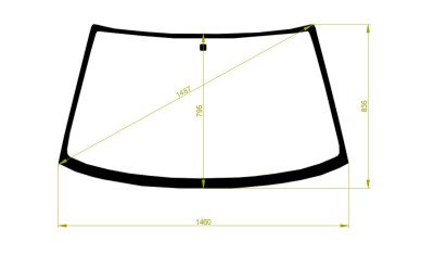 Стекло лобовое FORD MAVERICK 1994-1999 (R20) 
Бренд: BSG с зеленой полосой
