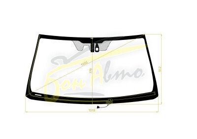 Стекло лобовое TOYOTA LAND CRUISER PRADO 2009-2023 (GRJ150-LHD) обогрев щеток, место под 1 камеру, место под датчик дождя, молдинг, фурнитура, акустическое, 
Бренд: FYG