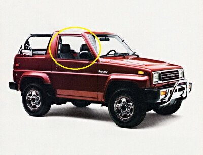 Стекло боковое DAIHATSU ROCKY 1989-1998 (F300) FD/RH 
Бренд: BSG