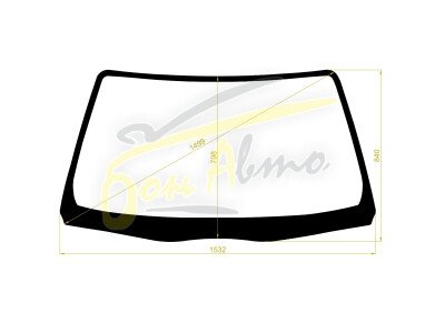 Стекло лобовое NISSAN LEOPARD 1996-1999 (JY33) 
Бренд: YHG с синей полосой