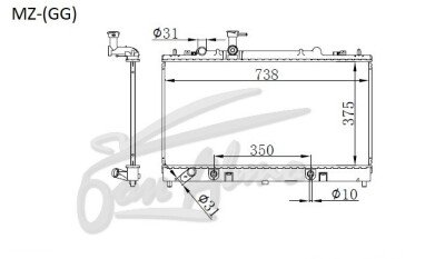 Радиатор MAZDA 6 2002-2007 (GG)(4d sed) (LF,L3) 
Бренд: TONGSHI PL16AT