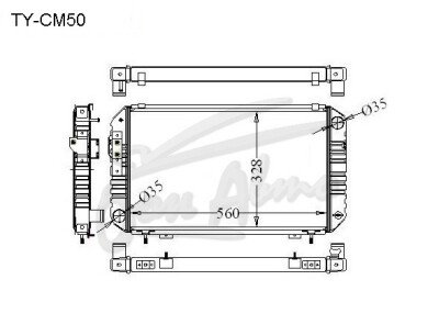 Радиатор TOYOTA TOWN ACE TRUCK 1985-2007 (CM50)(2WD) (1-2C) 
Бренд: TONGSHI AL32MT