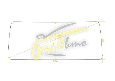 Стекло лобовое VOLVO FM-SERIES 1992-2012 (FM-2198*853*) 
Бренд: КДМ с синей полосой