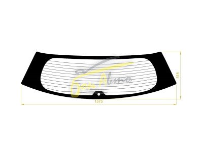 Стекло заднее с обогревом KIA SORENTO 2009-2014 (XM) 1 отверстие 
Бренд: КМК