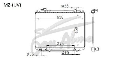 Радиатор FORD RANGER 2006-2011 () (2.5-3.0TD) 
Бренд: TONGSHI PL26AT