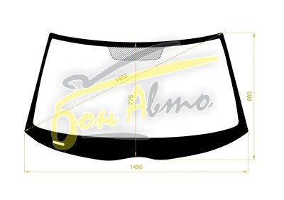 Стекло лобовое MERCEDES E-CLASS 1995-2002 (W210) 
Бренд: BSG с зеленой полосой