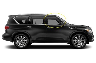 Стекло боковое INFINITI QX80 2010-2024 Z62 LFD/RH фурнитура, 
Бренд: BENSON