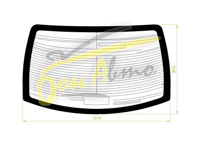 Стекло заднее с обогревом NISSAN CEDRIC 1999-2004 (Y34) 
Бренд: ZDG