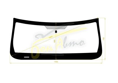 Стекло лобовое DODGE NITRO 2007-2012 () 
Бренд: КМК с синей полосой