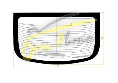 Стекло заднее с обогревом INFINITI G35 2001-2007 (V35) 
Бренд: ZDG