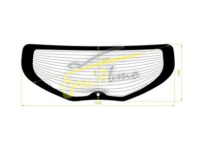 Стекло заднее с обогревом NISSAN MURANO 2008-2014 (TZ51) 1 отверстие 
Бренд: BENSON