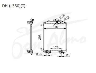 Радиатор DAIHATSU TANTO 2003-2007 (L350S) (EF-T) 
Бренд: TONGSHI PL16AT