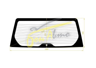 Стекло заднее с обогревом SUBARU FORESTER 2008-2012 (SH5) 1 отверстие 
Бренд: BENSON Тонированное