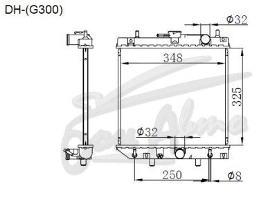 Радиатор DAIHATSU APPLAUSE 1989-1999 (A101S) (HE) 
Бренд: TONGSHI PL16AT