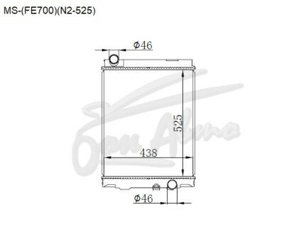 Радиатор MITSUBISHI CANTER 2002- (FE700,FE800)(N2-525) (4M,4D) 
Бренд: TONGSHI AL42MT