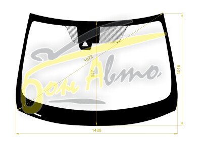 Стекло лобовое NISSAN X-TRAIL 2013-2021 (T32-RHD-2017) место под 1 камеру молдинг, 
Бренд: BENSON