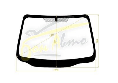 Стекло лобовое NISSAN ALMERA 2011- (#N17) 
Бренд: YHG с синей полосой