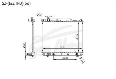 Радиатор SUZUKI VITARA 1997-2005 (TD52)(dies-5d) (RHZ,RHW) 
Бренд: TONGSHI PL26AT