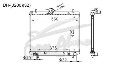 Радиатор TOYOTA TOWN ACE TRUCK 2008- (S402U)(32) (3SZ) 
Бренд: TONGSHI PL26AT