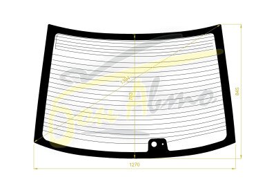 Стекло заднее с обогревом TOYOTA ALLION 2001-2007 (AZT240) 1 отверстие 
Бренд: YHG 30%