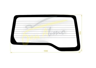 Стекло заднее с обогревом MITSUBISHI PAJERO JUNIOR 1995-1998 (H57A) 
Бренд: BSG Тонированное