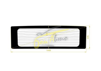 Стекло заднее с обогревом HUMMER H2 2000-2009 () 
Бренд: BSG