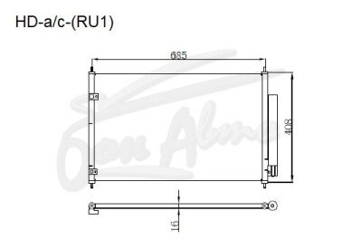 Радиатор кондиционера HONDA VEZEL 2013- (RU1-4) 
Бренд: TONGSHI AL16