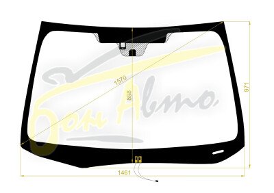 Стекло лобовое SUBARU FORESTER 2012-2018 (SJ-RHD) обогрев щеток, место под 2 камеры, место под датчик дождя, 
Бренд: BSG