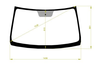 Стекло лобовое LADA LARGUS 2012- () 
Бренд: YHG с синей полосой