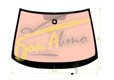 Стекло лобовое SKODA OCTAVIA 2004- (1Z3-5d wag) полный обогрев, место под датчик дождя, 
Бренд: КМК