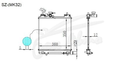 Радиатор MAZDA FLAIR WAGON 2013-2017 (MM32-42) (R06A) 
Бренд: TONGSHI PL12MT