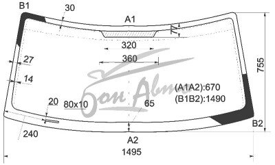 Стекло лобовое SCION XB 2004-2006 (NCP30) 
Бренд: BSG