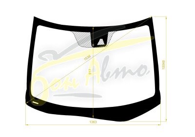 Стекло лобовое NISSAN LEAF 2010-2017 (ZE0-LHD) место под 1 камеру 
Бренд: BENSON