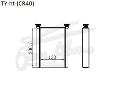 Радиатор отопителя DAIHATSU DELTA 1996-2001 (CR40) 
Бренд: TONGSHI AL26