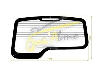 Стекло заднее с обогревом CHEVROLET NIVA 1998- (2123) 
Бренд: BENSON Тонированное