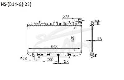 Радиатор MAZDA FAMILIA 1994-1999 (Y10)(*28) (GA,SR) 
Бренд: TONGSHI PL26AT