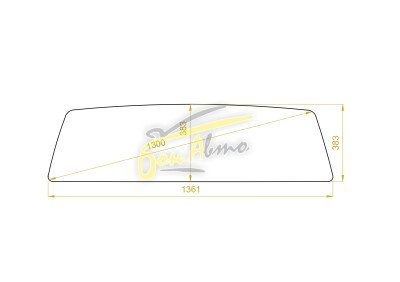 Стекло заднее NISSAN NP300 2008-2015 (D22) 
Бренд: BSG