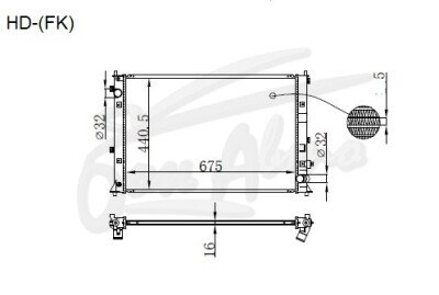 Радиатор HONDA CIVIC 2016-2021 (FC1)(4d sed) (L15C) 
Бренд: TONGSHI PL16MT