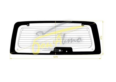 Стекло заднее с обогревом FORD ESCAPE 2000-2007 (EP) 6 отверстий 
Бренд: BENSON