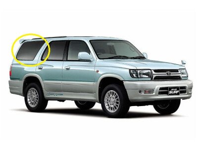 Стекло боковое TOYOTA HILUX SURF 1995-2002 N180 SW/RH/H/X антенна, 
Бренд: BSG Тонированное