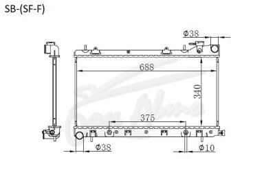 Радиатор SUBARU FORESTER 1996-2002 (SF5-9)(2000-) (EJ20-25) 
Бренд: TONGSHI AL26AT
