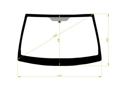 Стекло лобовое FORD ECOSPORT 2004-2012 () 
Бренд: BENSON с синей полосой