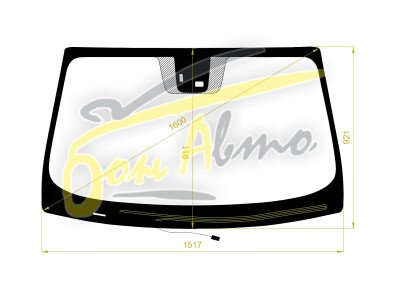 Стекло лобовое KIA K9 2012- () обогрев щеток, место под датчик дождя,, 
Бренд: BENSON