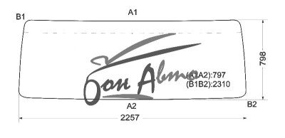 Стекло лобовое VOLVO F-SERIES 1983-1993 (F10,12-2257*798) 
Бренд: BSG