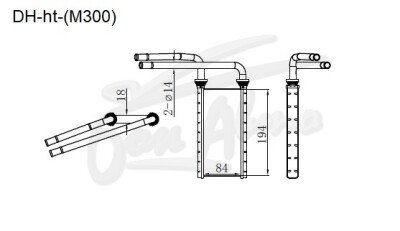 Радиатор отопителя DAIHATSU BOON 2004-2010 (M300,M301) 
Бренд: TONGSHI AL18