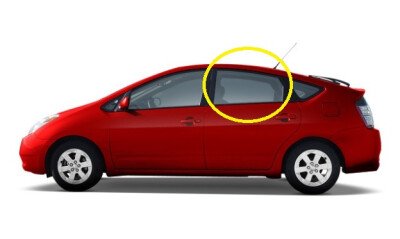 Стекло боковое TOYOTA PRIUS 2003-2009 NHW20 RD/LH 
Бренд: BSG