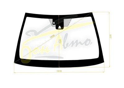 Стекло лобовое DAIHATSU ALTIS 2017-2023 (AXVH70N-RHD) место под 1 камеру, место под датчик дождя, 
Бренд: ZDG с синей полосой