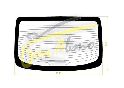 Стекло заднее с обогревом KIA RIO 2011-2016 (UB-KOR-4d sed) 
Бренд: BENSON